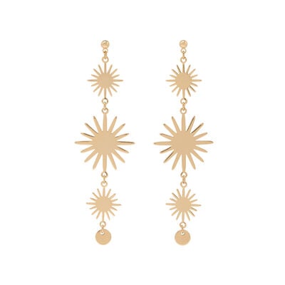 Starburst drop earrings
